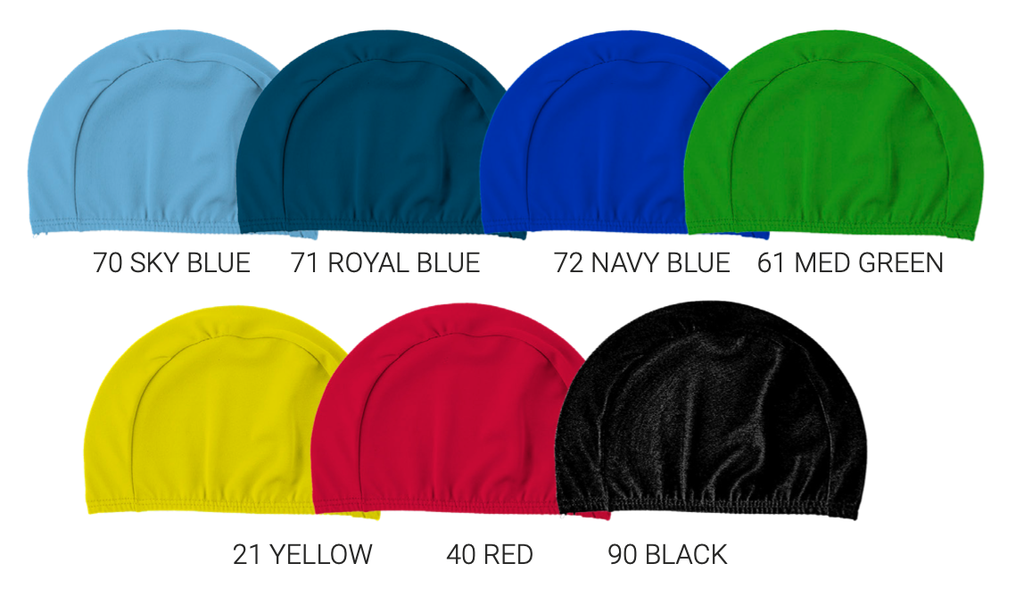 Swimming cap polyester effen 