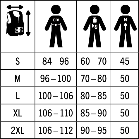 Water sports vest BEactive NEO 50N