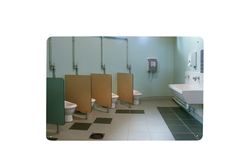 Platte spiegel voor Sanitaire ruimte - Onbreekbaar - 400x600x5mm