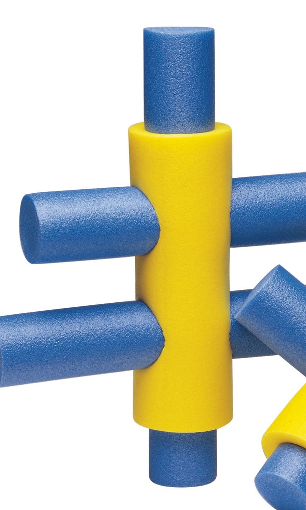 Pool noodle connector, 6-holes