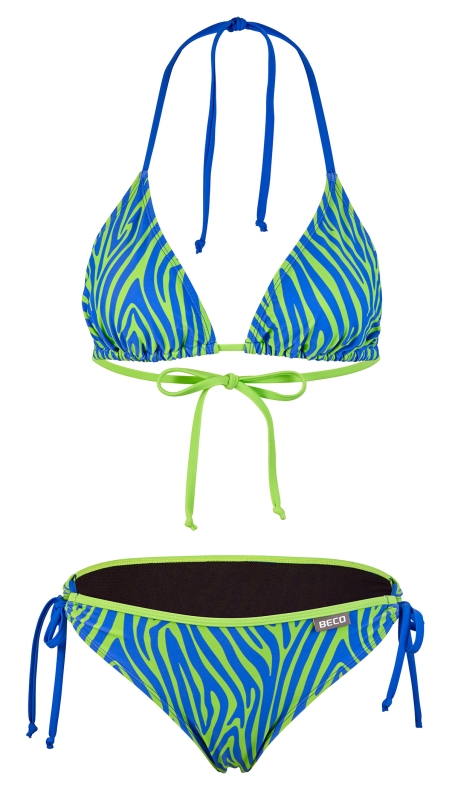 Zebra Vibes Side Tie Triangle Bikini