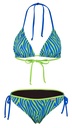 Zebra Vibes Side Tie Triangle Bikini