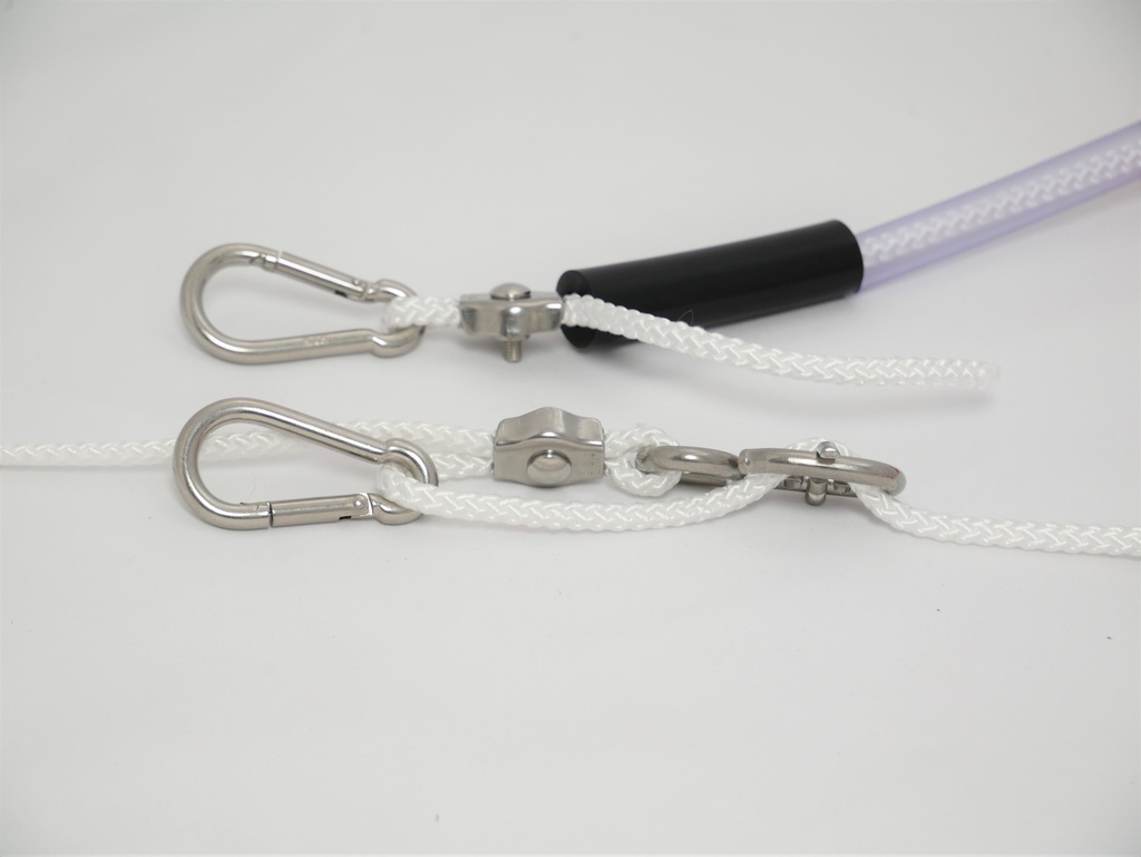 Eindbevestigingsset V4A voor beide uiteinden