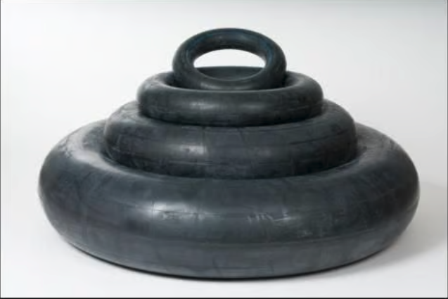 Rubber opblaasband, ca. 90 cm