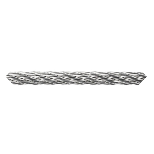 Staalkabel, 4 mm, 7x7, aisi 316, per meter