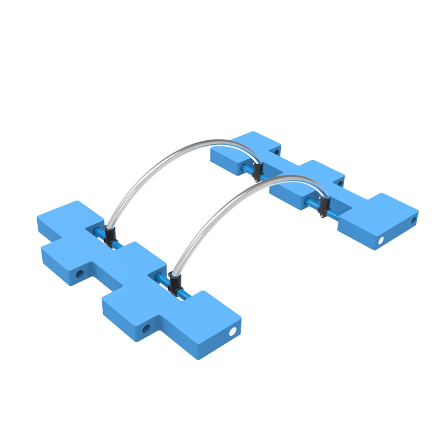 Floating swimming bridge