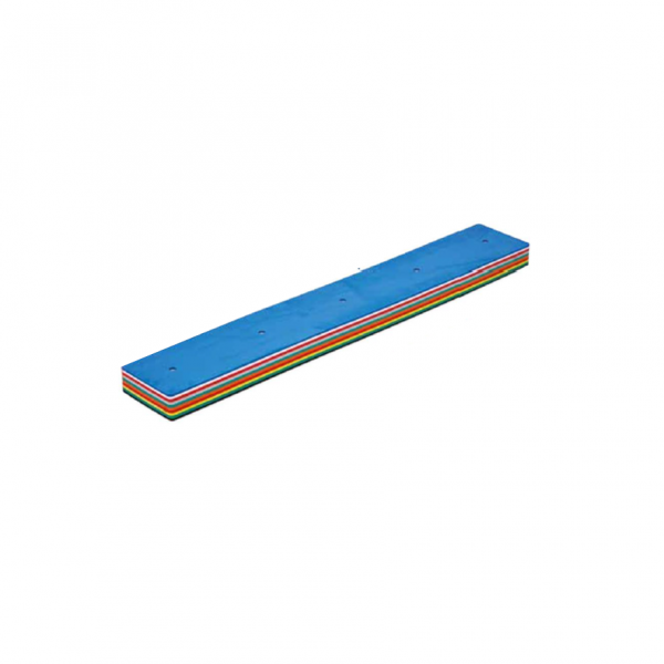 Rechthoekige balk met 5 gaten Ø 30 mm  185 X 29 X 10