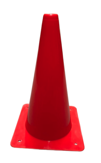 Waterpolo markeringskegel rood - 30cm