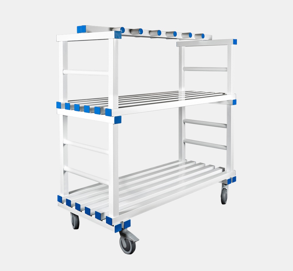 MULTIPURPOSE TROLLEY WITH FIX HANGERS 1400X600X1390H MM