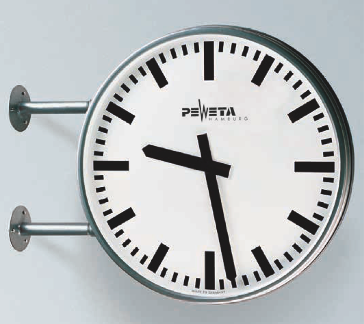Outdoor analog clock - double face 420mm