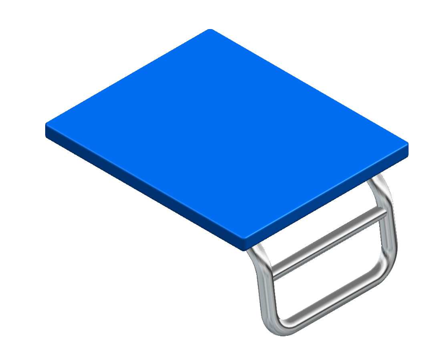 Startplaat startblok zonder hielafzet