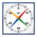 Trainingsklok voor zwembad - 4 wijzers - 62x62cm