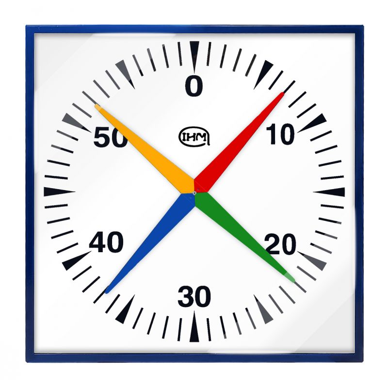 Trainingsklok voor zwembad - 4 wijzers - 100x100cm